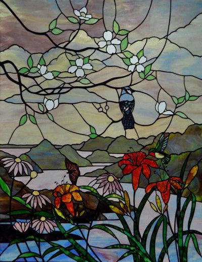 Custom Size Window Stained Glass Films,Bird,Peacock, Static Cling Stickers For Bathroom Bedroom Door Office Home Decor