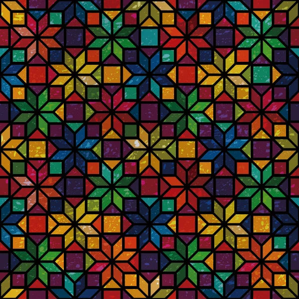 Stained Glass Window Film, Frosted Privacy Static Cling, Retro Stickers for Bathroom, Cabinet, Door, Home Decor, Skylight Covers