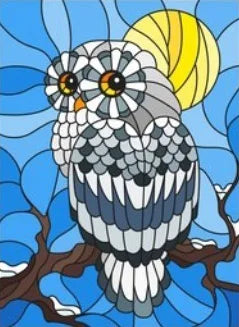 Window Film Stained Glass Stickers,Custom size Static Cling,Frosted Privacy Print Bird,Peacock,Heron,Owl,For Window Home Decor