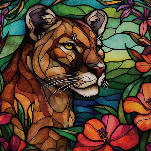 Custom size Window Film Stained Glass Films Frosted Privacy Static Cling Retro Dog Tiger Cat Sticker Bathroom Skylight Decor