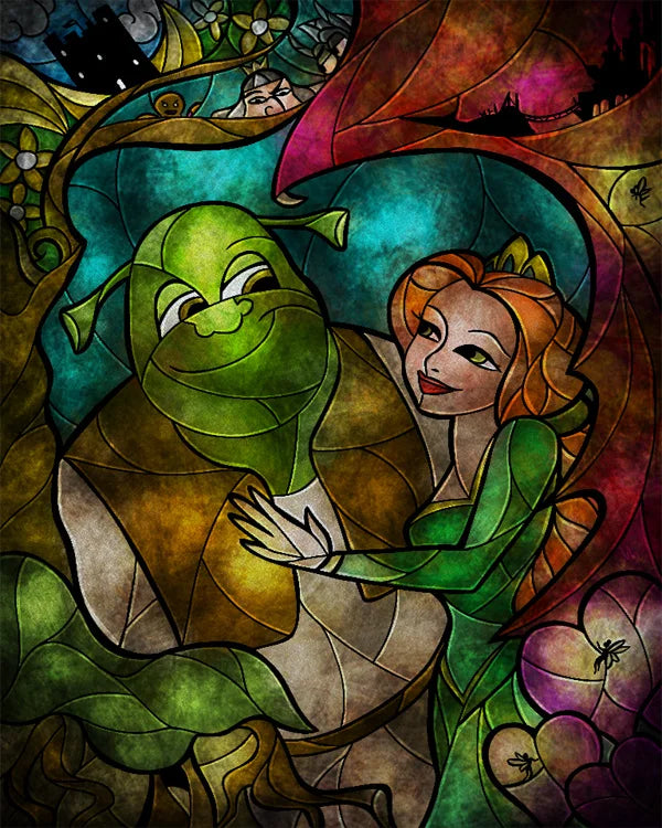 Custom Stained Glass Films Window Film Frosted Sticker Princess Prince For Kids Room Door Stickers Light Box Poster Home Decor