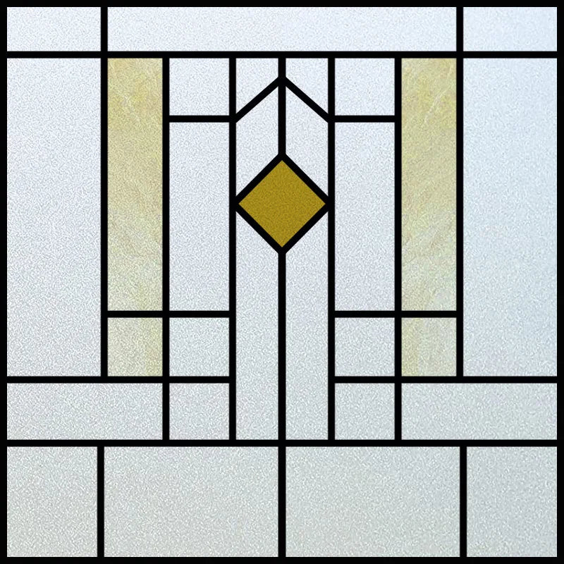 Custom Size Window Film, Stained Glass Sticker, Western Style, Privacy Frosted, Static Cling, Door, Office Home Decal