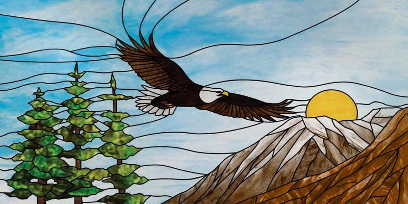 Custom Size Window Film, Stained Glass, Decorative Window Sticker, Privacy Frosted Static Cling, Home Decal