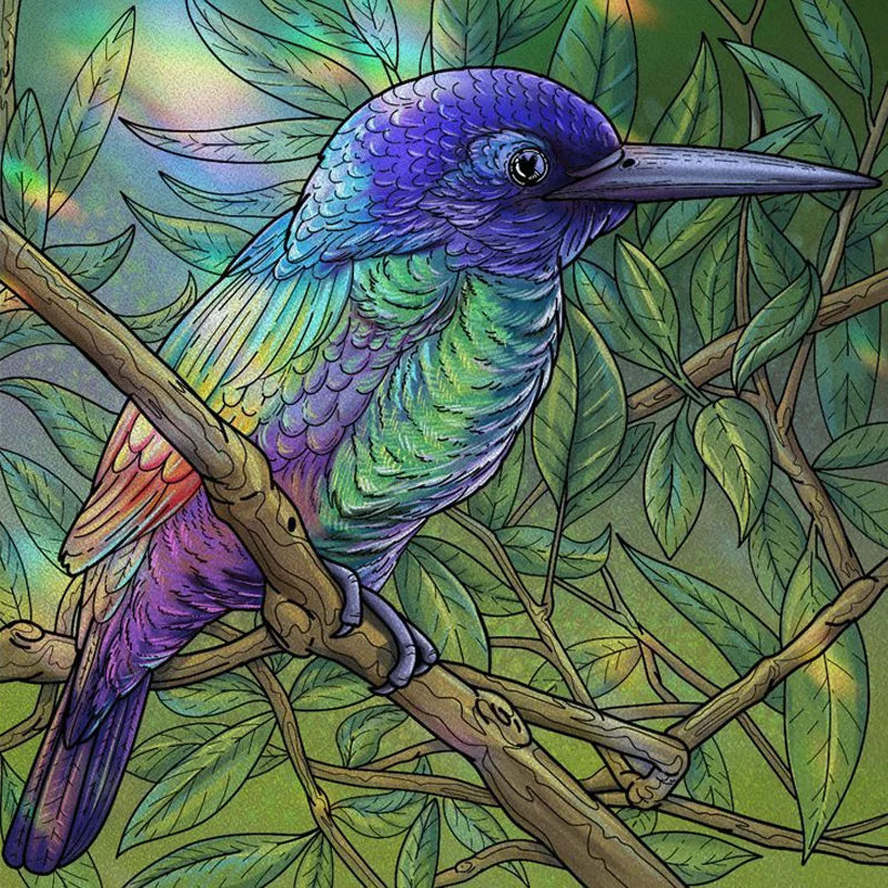 Window Film Frosted Stained Glass Films Static Cling Privacy Door Sticker Kitchen Office Home Decor Birds Peacock Customized