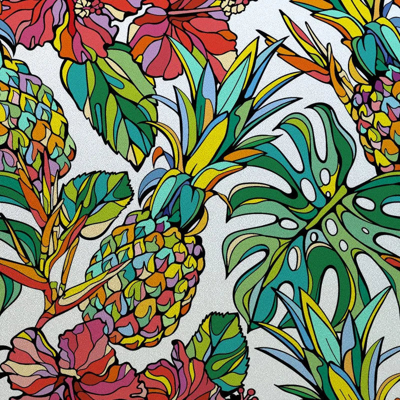 Window Film Frosted Stained Glass Films Customized Art Deco Design Leaves Static Cling Sticker,Home Decor Foil Window Treatment