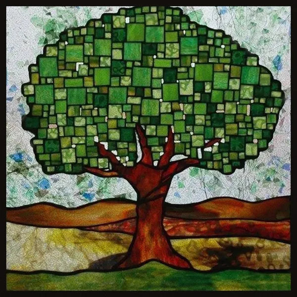 Window Film Stained Glass Films Static Cling Stickers for Bathroom Kitchen Office Home Decor,Tree,Animal,Custom fit to any Size