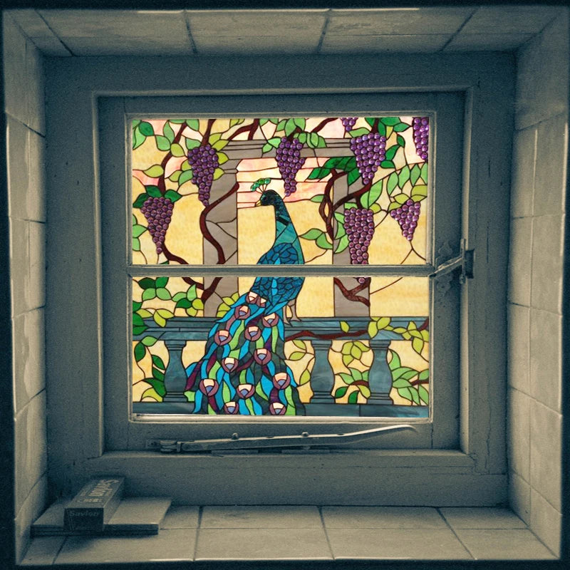 Window Film Frosted Stained Glass Films,Frosted Privacy Static Cling Sticker,Custom For Bathroom Cabinet Door Home Decor