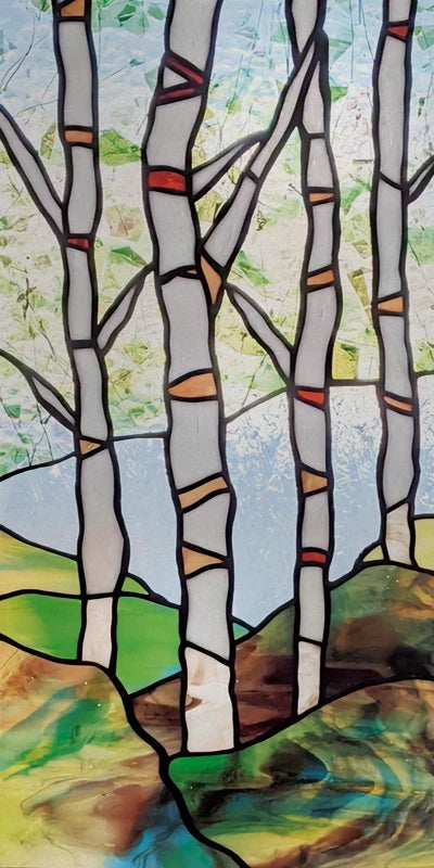 Custom Size Stained Glass Window Film Frosted Privacy Static Cling Retro Prairie Style Stickers Shower Kitchen Home Decor Flower