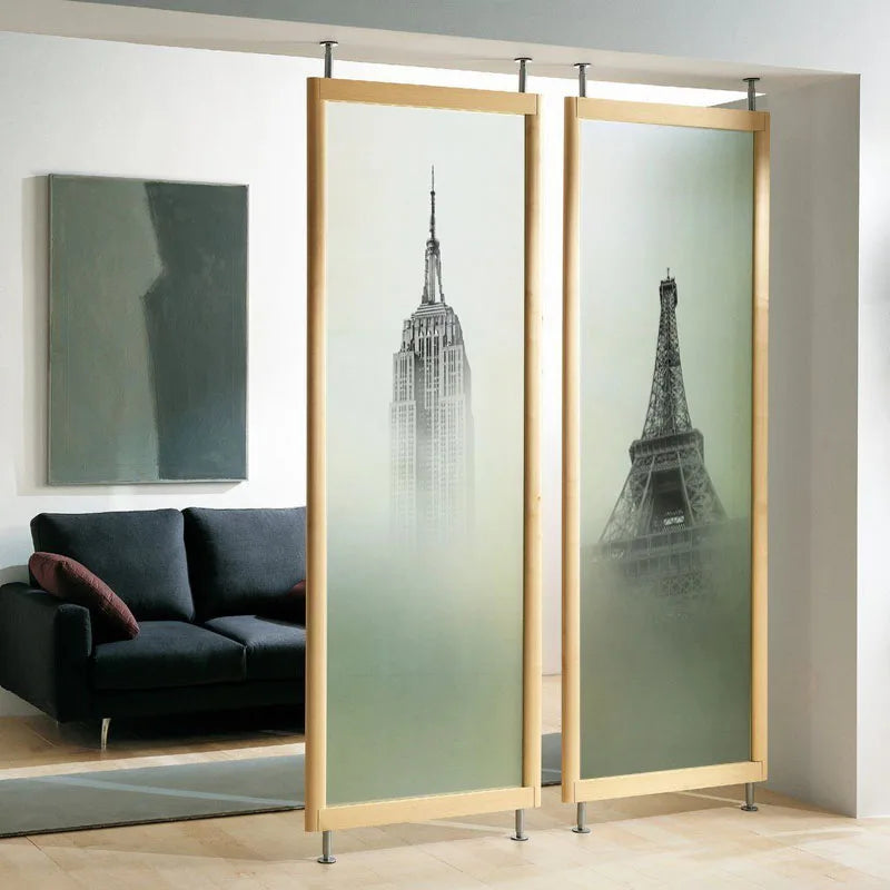 Custom Size Window Glass Films Window Film Static Cling Art Pictures Statue of liberty,Paris Tower Shower Nordic Obscure Posters