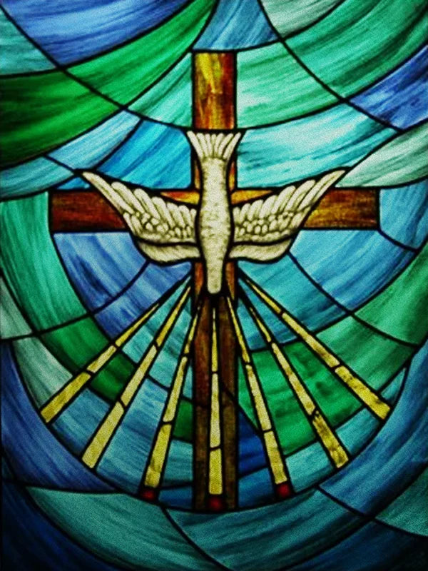 Custom Frosted Stained Glass Window Film,PVC Static Cling Films,Cross Church Decor Foil Stickers