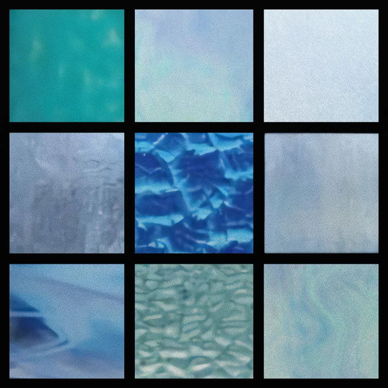 Custom Size Stained Glass Window Film Frosted Privacy Static Cling Retro Prairie Matte Stickers Shower Kitchen Office Home Decor