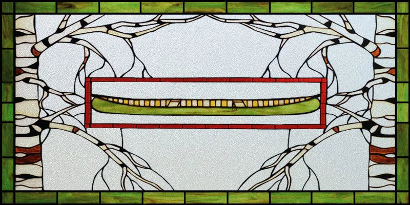 Window Film Stained Glass Stickers,Custom size Static Cling Frosted Privacy,Bird Tree Print For Transom Window Glass Home Decor