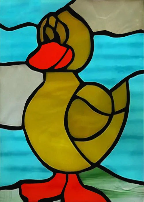 Stained Glass Window Film, Frosted Glass Sticker, Forest，Custom Size, Animals, Plants, Kids Room Door, Poster, Home Decor