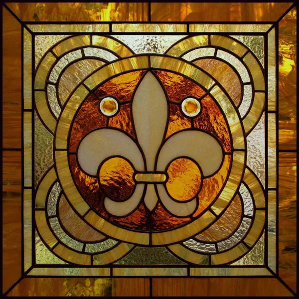 Custom Size Window Film, Stained Glass, Decorative Window Sticker, Privacy Frosted Static Cling, Decal for Glass Door, Office