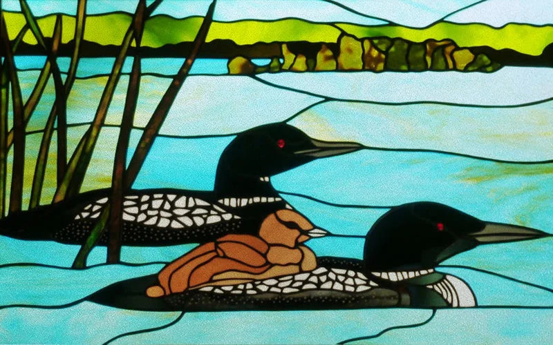 Custom Size Glass Window Film Static Cling Frosted Glass Films Stickers For Bathroom Kitchen Door Birds Heron Parrot Owl