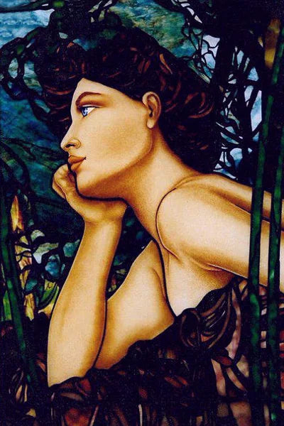 Custom Size Stained Glass Window Film, Church Sticker, Girl Angel Painting, Kitchen, Bathroom, Bedroom, Door, Home Decor