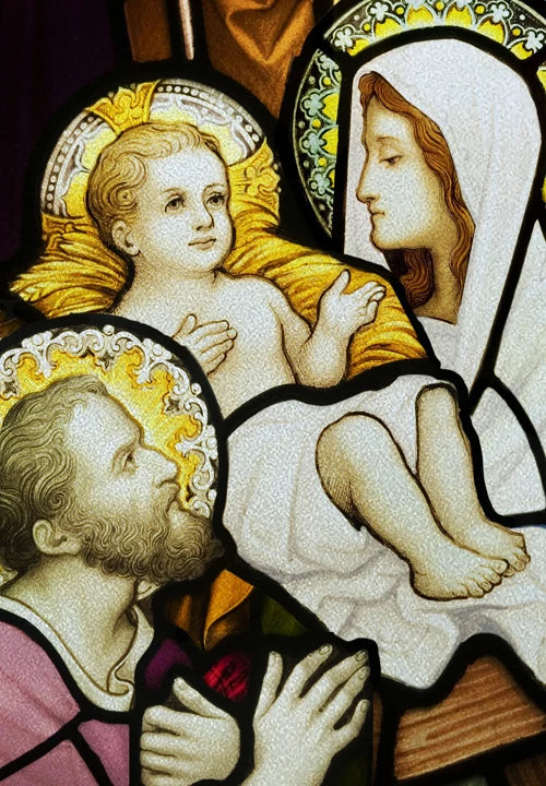 Custom Size Window Film, Stained Glass Films, Jesus Christ, Virgin Mary, Door Stickers, Church Style