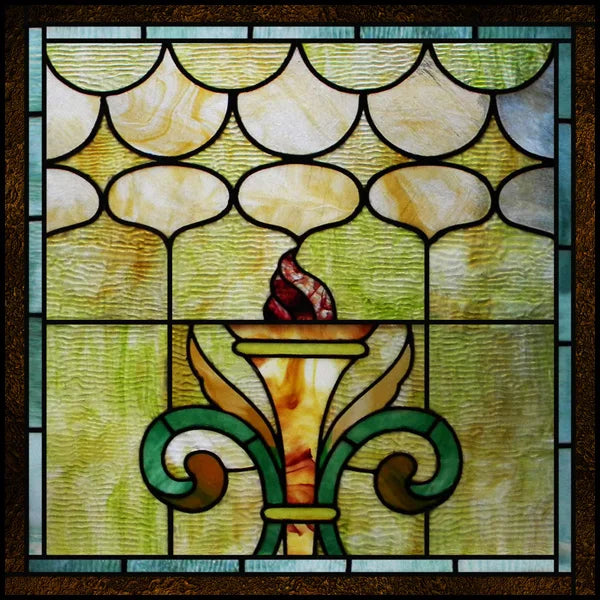 Stained Glass Window Film, Square Window Sticker, Privacy Frosted Static Cling, Home Decal, Door, Office, Custom Size