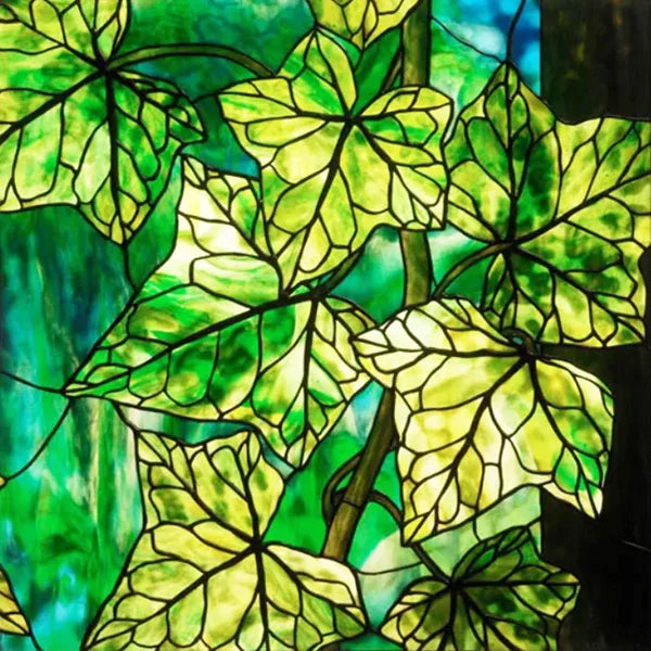 Window Film Stained Glass Films Static Cling Stickers for Bathroom Kitchen Office Home Decor,Tree,Animal,Custom fit to any Size