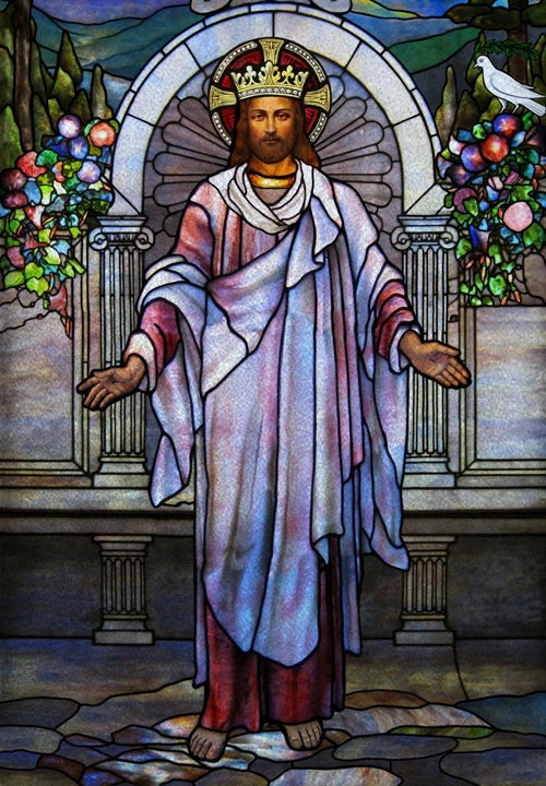 Custom Size Window Film, Stained Glass Films, Jesus Christ, Virgin Mary, Door Stickers, Church Style