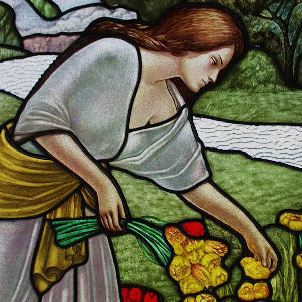 Stained Glass Window Film, Custom Size, Static Cling,Women Jesus Christ Angels Virgin Mary Picture ,Home Decor, Window Treatment