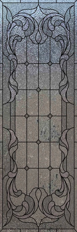 Custom Size Window Glass Films ,Privacy Window Stickers 3D Frosted Glass Film Prairie School Style Decorative Static Cling