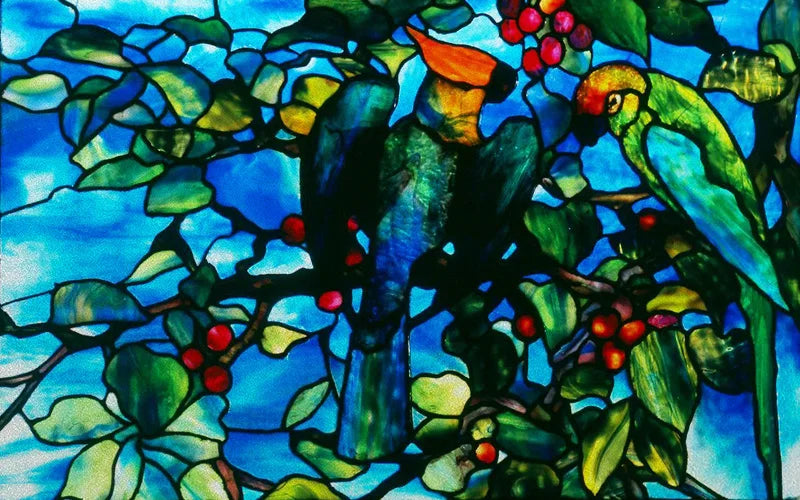 Custom Size Glass Window Film Static Cling Frosted Glass Films Stickers For Bathroom Kitchen Door Birds Heron Parrot Owl