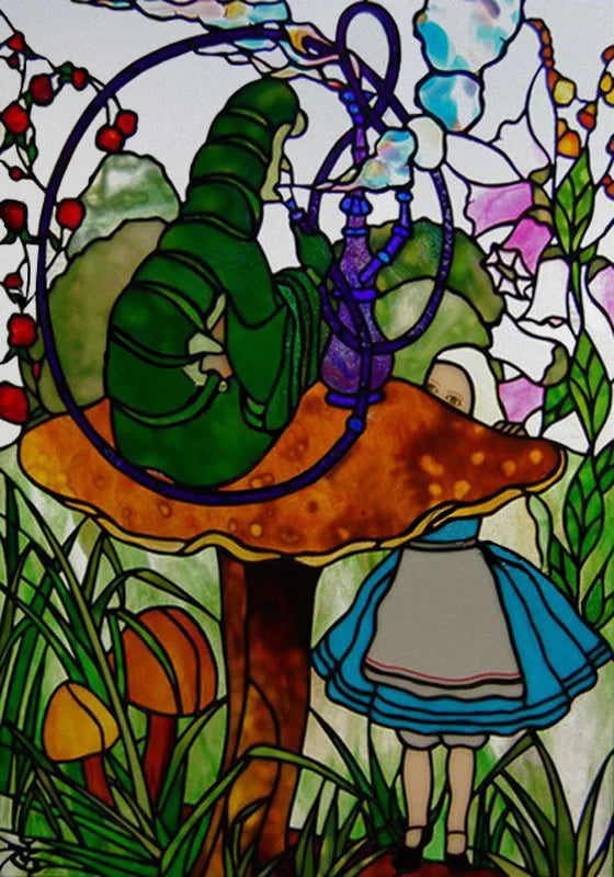 Stained Glass Wndow Film Frosted Glass Sticker Forest Custom Size Castle Cartoon For Kids Room Door Poster Home Decor