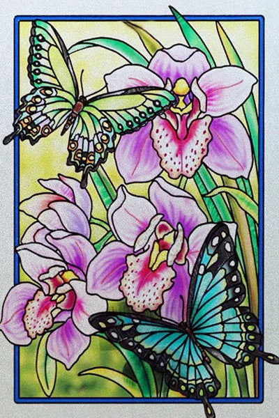 Customized Stained Glass Film Window Films Static Cling Frosted Sticker Church Peacock Birds Cat For Door Bathroom Home Decor