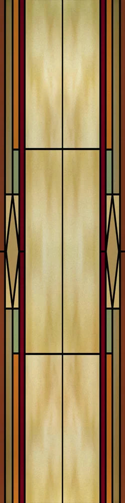 Custom Size Stained Glass Window Film, Frosted Privacy, Static Cling, Retro Matte,Door Sticker, Bathroom, Office, Home Decor