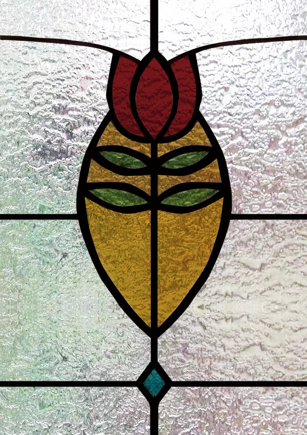 Frosted Stained Glass  Film, 3D Matte,Grid, Transparent,Static Cling,Privacy, Door Sticker,Customized for Office, Home Decor