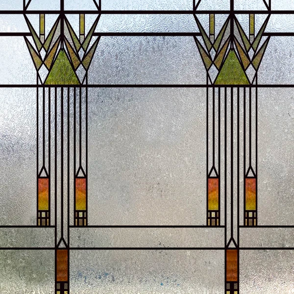 Window Film Frosted Stained Glass Films,Customized Art Design Prairie Static Cling Sticker,Home Decor Foil Window Treatment