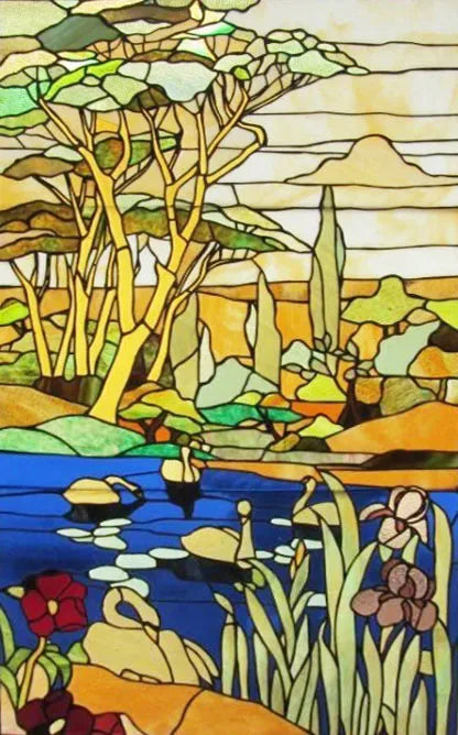 Custom size Glass Films,Stained Glass Stickers Static Cling,Frosted Privacy Print Dragonfly Butterfly for Window Door Home Decor