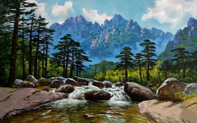 Window Film Stained Glass Stickers,Custom size Static Cling Frosted Privacy, Landscape,Tree Print For Transom Window Glass Home