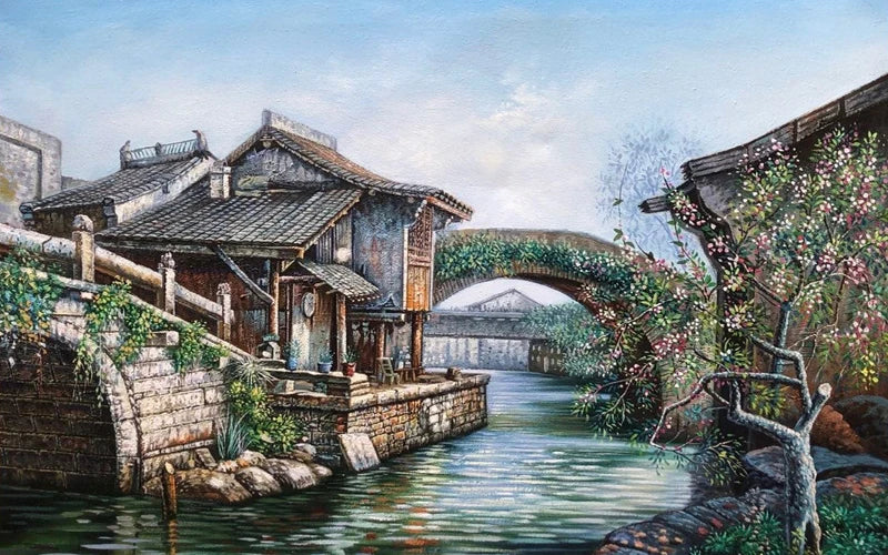 Window Film Stained Glass Stickers,Custom size Static Cling Frosted Privacy, Landscape,Tree Print For Transom Window Glass Home