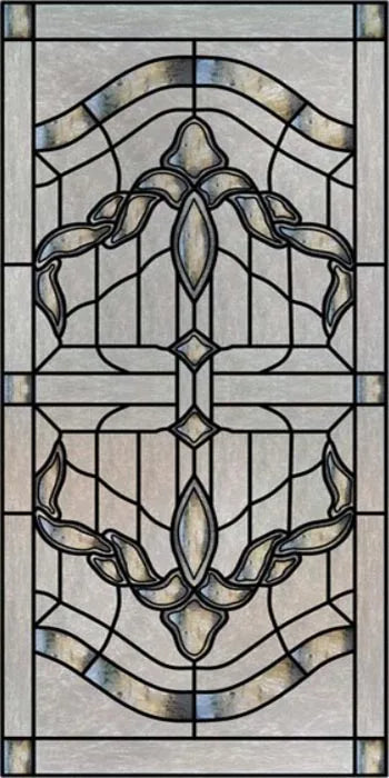 Frosted Stained Glass Window Film, Customized Privacy, Static Cling,Church Style, Door Sticker, Office, Bathroom Home Decor