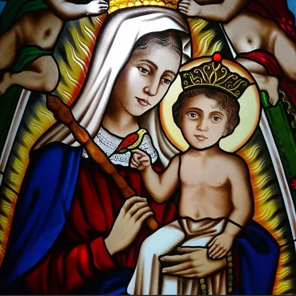 Custom Frosted Stained Glass Window Film, Static Cling ,Church Jesus Mary Angels Picture Stickers, Window Treatment, Home Decor