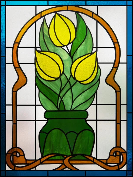 Frosted Stained Glass Window Film, Customized Art Design, Flower Rose, Static Cling Sticker,Home Decor Foil, Treatment