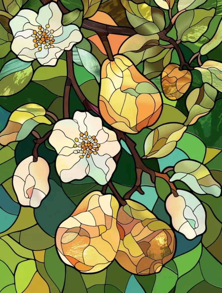 Stained Glass Window Film, Frosted Window Film, ,Privacy,No Glue, Static Cling, Home Decorative Flower