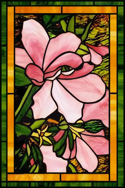 Frosted Stained Glass Window Film, Customized Tiffany Trees, Static Cling Sticker,Bathroom Door, Kitchen, Office, Home Decor