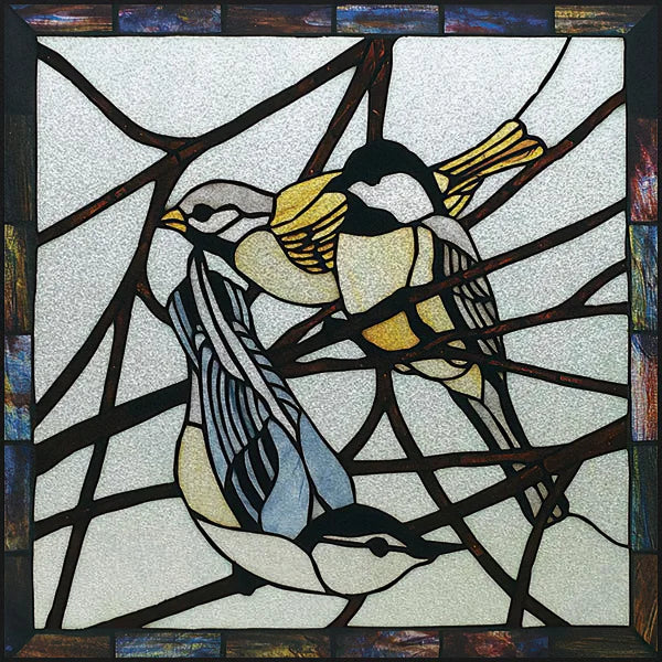 Window Film Stained Glass Films,Customized Art Deco Design,Birds Static Cling Sticker,Home Decor Foil,Window Treatment