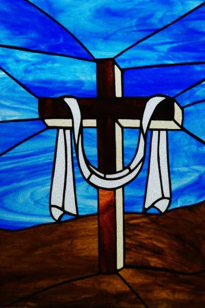 Window Film Stained Glass Stickers,Custom size Static Cling Church Style Privacy Films Door Sticker Kitchen Office Home Decor