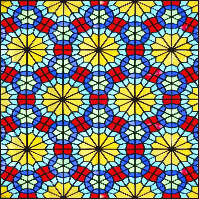 Custom Size Stained Glass Window Film Opaque Frosted Privacy Protection Removable Static Cling Home-Decor Mosaic Window Covering