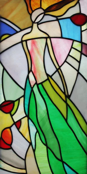 Custom Size Window Film, Stained Glass Stickers, Static Cling, Frosted Privacy Print, Sun,Sailboat,for Window Door, Home Decor