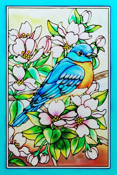 Customized Stained Glass Film Window Films Static Cling Frosted Sticker Church Peacock Birds Cat For Door Bathroom Home Decor