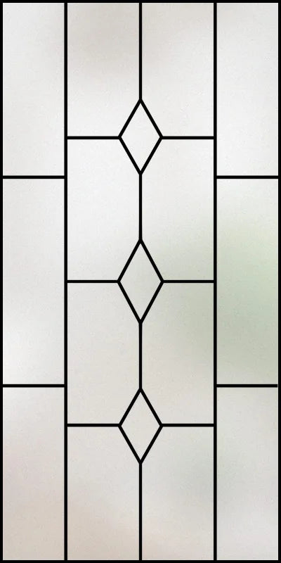 Custom Size Stained Glass Window Film,Frosted Privacy, Static Cling,Retro Prairie Style Stickers,Kitchen Bathroom Door, Home