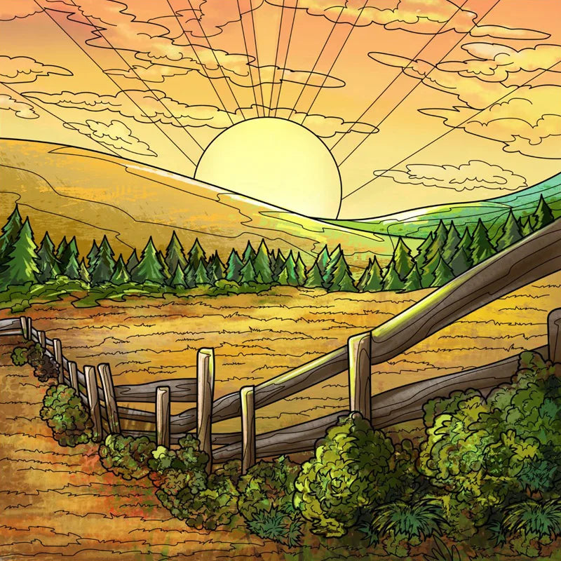 Frosted Stained Glass Window Film, Customized Scenery, Sun Starry Sky, Static Cling Sticker,Home Decor for Bathroom Kitchen