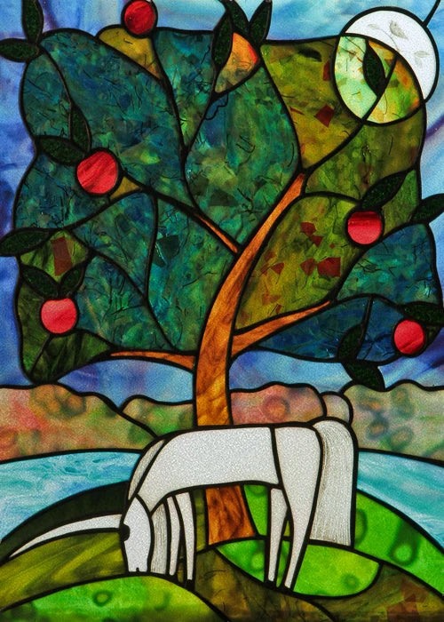 Custom Size Window Stained Glass Films,Cat,Bird,Peacock,Tiger,Fish,Animals Stickers For Bathroom Bedroom Door Office Home Decor