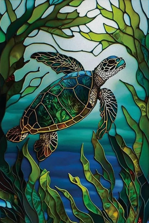 Custom Size Window Stained Glass Films,Fish,Sea World Stickers For Bathroom Bedroom Door Office Home Decor