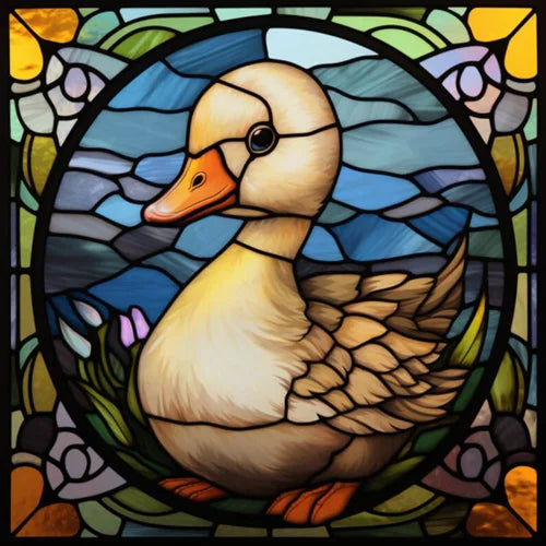 Stained Glass Window Film,Frosted Static Cling,Custom made to fit Window Size or Shape,Kitchen Bathroom Door Decor Peacock birds